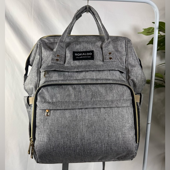 Mokaloo Handbags - 🎒 Mokaloo Diaper Bag Backpack – Gray